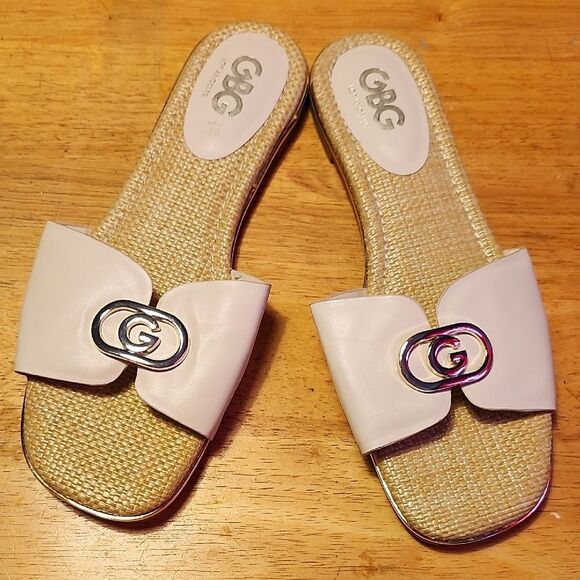 GBG Los Angeles 9.5m Rattan Slides Flip Flops - Picture 1 of 4